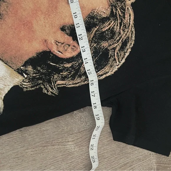 Black Portrait Streetwear Graphic Tee grunge gothic size small - Picture 6 of 6